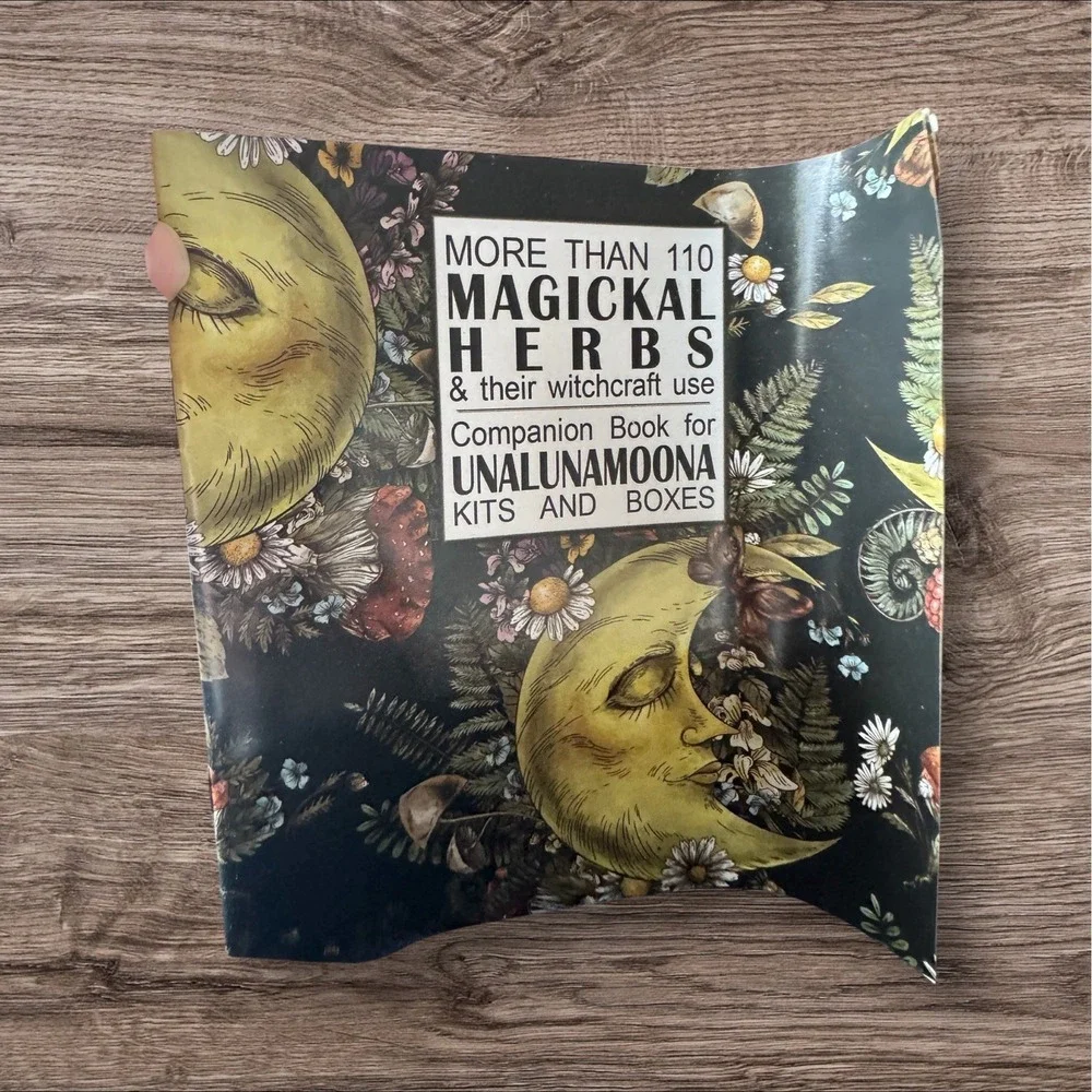 NEW Unalunamoona Magical Herbal Kit And Wood Box Wiccan Meditation RARE